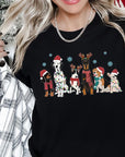 Christmas Dogs Short Sleeve Graphic Tee