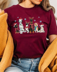 Christmas Dogs Short Sleeve Graphic Tee