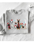 Christmas Dogs Graphic Fleece Sweatshirt