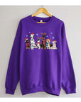 Christmas Dogs Graphic Fleece Sweatshirt