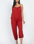 Spaghetti Strap Solid Jumpsuit