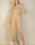 Spaghetti Strap Solid Jumpsuit