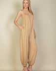 Spaghetti Strap Solid Jumpsuit