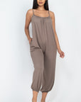 Spaghetti Strap Solid Jumpsuit