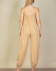 Spaghetti Strap Solid Jumpsuit