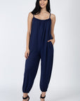 Spaghetti Strap Solid Jumpsuit