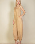 Spaghetti Strap Solid Jumpsuit