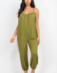 Spaghetti Strap Solid Jumpsuit