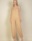 Spaghetti Strap Solid Jumpsuit