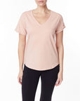 Fabina Cotton Jersey V-Neck On Her Day Top