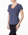 Fabina Cotton Jersey V-Neck On Her Day Top