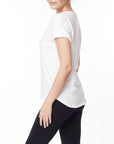 Fabina Cotton Jersey V-Neck On Her Day Top