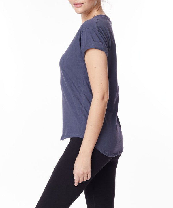 Fabina Cotton Jersey V-Neck On Her Day Top