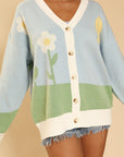 Flower Field Knit Cardigan