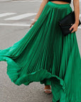 Pleated Maxi Skirt