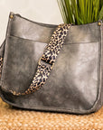 Dani & Em Crossbody Handbag Purse Leopard Animal Strap