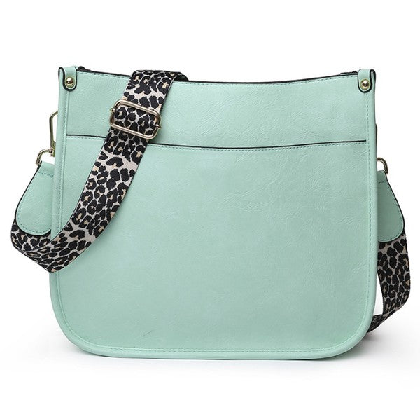 Dani &amp; Em Crossbody Handbag Purse Leopard Animal Strap