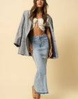 Insane Gene Mermaid Maxi Denim Skirt