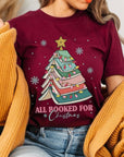 All Booked for Christmas Graphic Tee