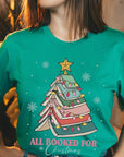 All Booked for Christmas Graphic Tee