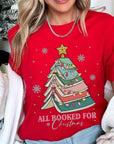 All Booked for Christmas Graphic Tee