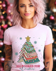 All Booked for Christmas Graphic Tee