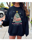 All Booked for Christmas Unisex Fleece Sweatshirt