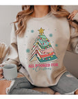 All Booked for Christmas Unisex Fleece Sweatshirt