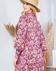 Elowen Floral Mock Neck Sweater Dress