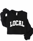 Varsity Font Local Graphic Crewneck Sweatshirt