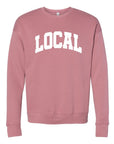 Varsity Font Local Graphic Crewneck Sweatshirt