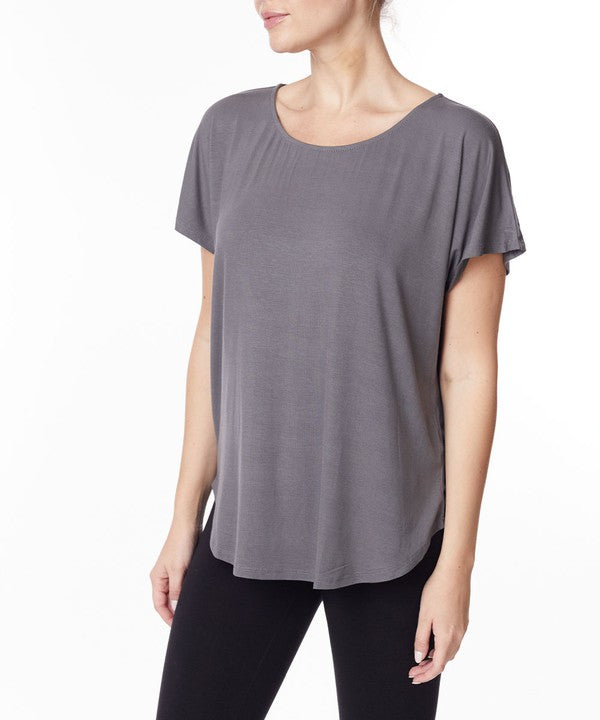 Fabina Bamboo Casual Dolman Sleeve Top