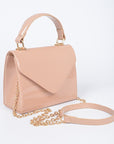 Patent Leather Top Handle Swing Bag