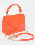 Patent Leather Top Handle Swing Bag