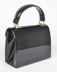 Patent Leather Top Handle Swing Bag