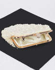 Faux Pearl Sea Shell Iconic Clutch Bag