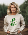 Fa La La Holiday Graphic Premium Crew Sweatshirt