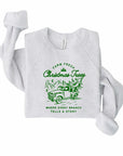 Plus Farm Fresh Christmas Trees Graphic Premium Crew Sweatshirt