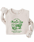 Farm Fresh Christmas Trees Graphic Premium Crew Sweatshirt