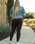 Julia Rose FULL LENGTH  Brown Solid Leggings