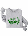 Plus Feelin' Festive Graphic Premium Crew