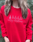 Merry Christmas Embroidered Sweatshirt