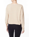 Fabina Garment Dye French Terry Crop Long Sleeve