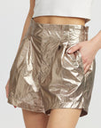 Paperbag Metallic Shorts