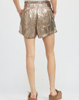 Paperbag Metallic Shorts