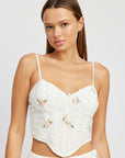 Emory Park Hanky Hem Corset Top