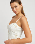 Emory Park Hanky Hem Corset Top