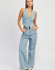 Mid Rise Wide Leg Pants by Emory Park