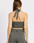 Emory Park Button Down Halter Vest