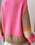 Color Block Knit Sweater